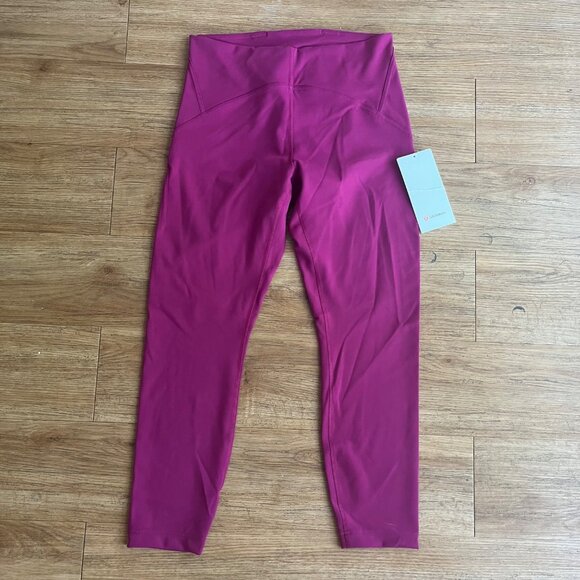Lululemon Athletic InStill High Rise Tight Yoga Pants Magenta Purple NWT Size 10 - Picture 1 of 7